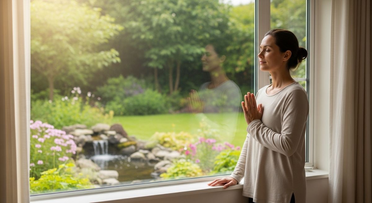 A person taking a strategic pause to regain emotional balance.