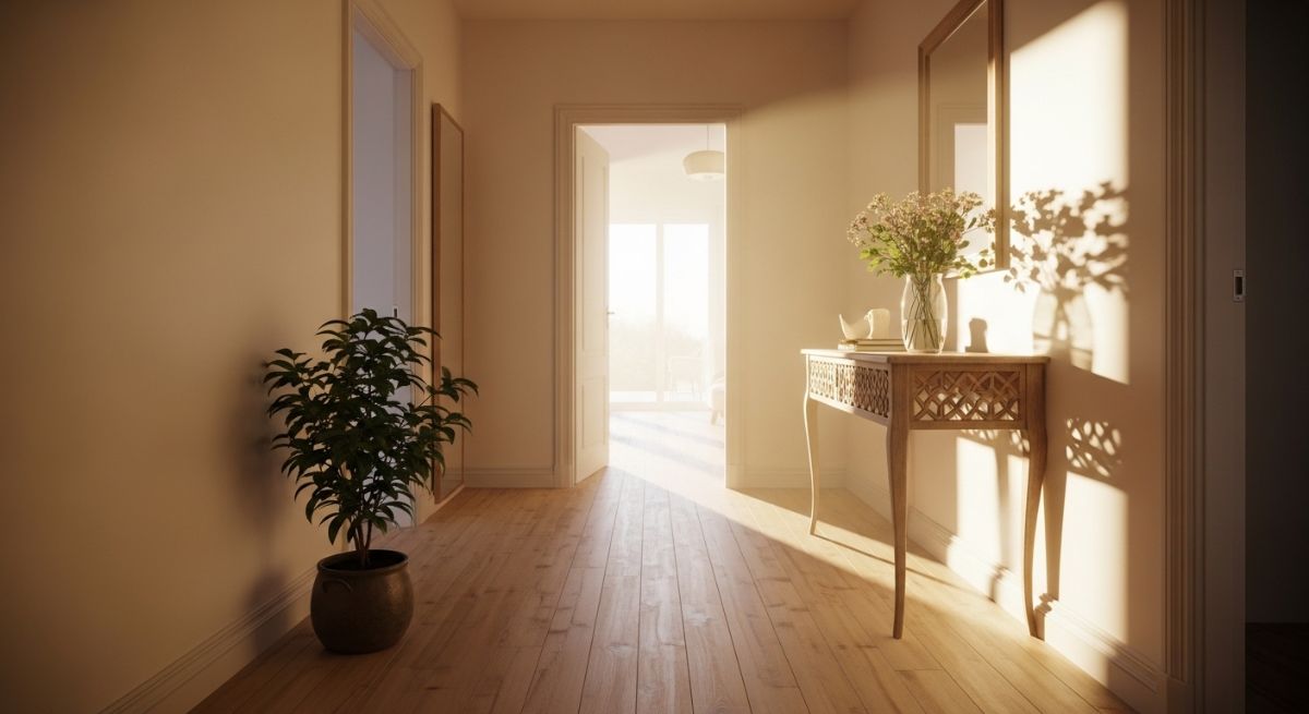 A bright and peaceful home interior.