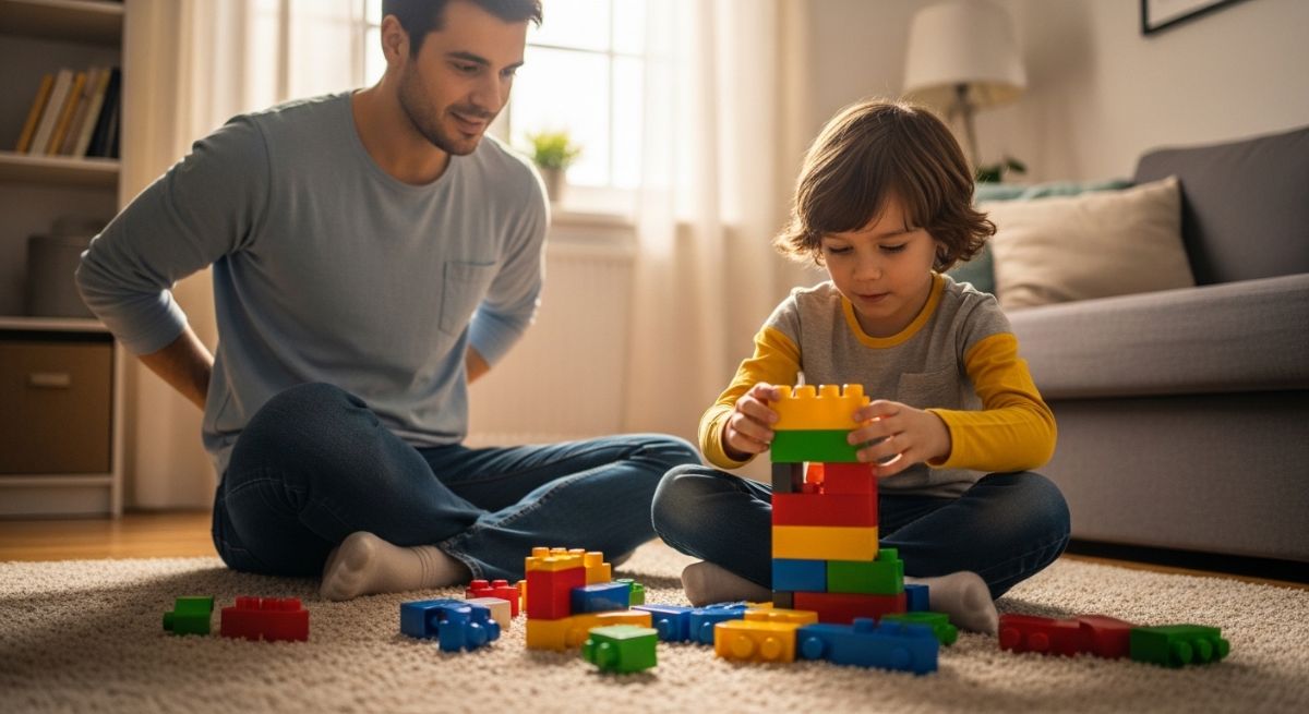 A parent and child sharing an unconditional, loving hug.