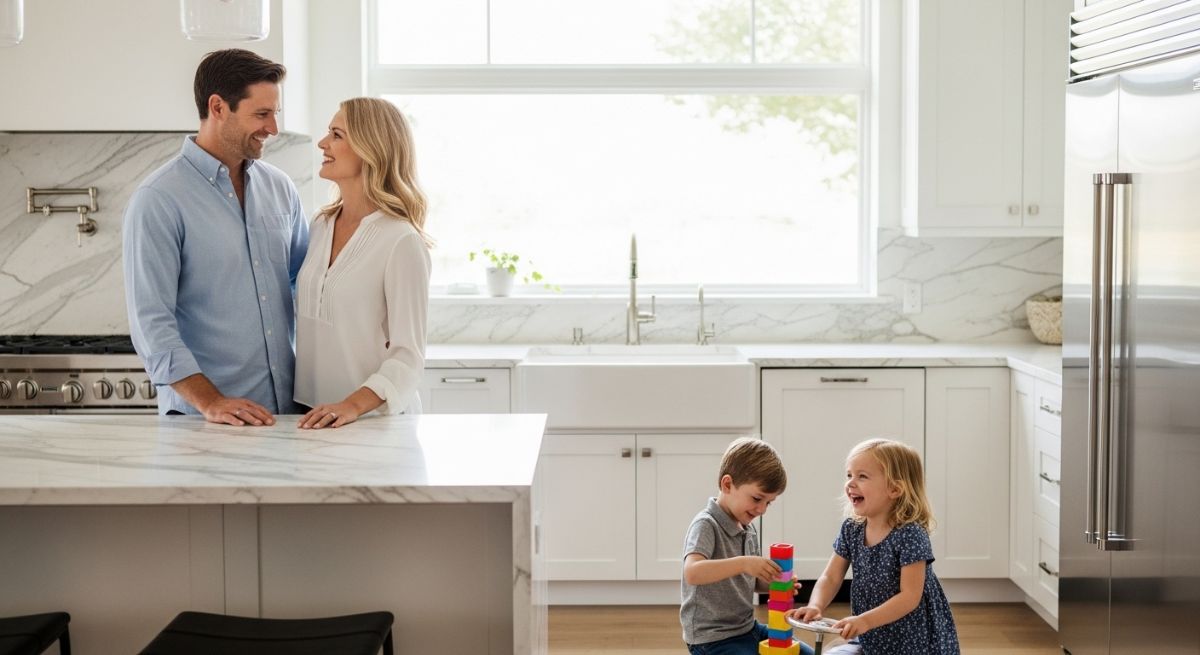 Parents modeling kind and loving behavior in the home.