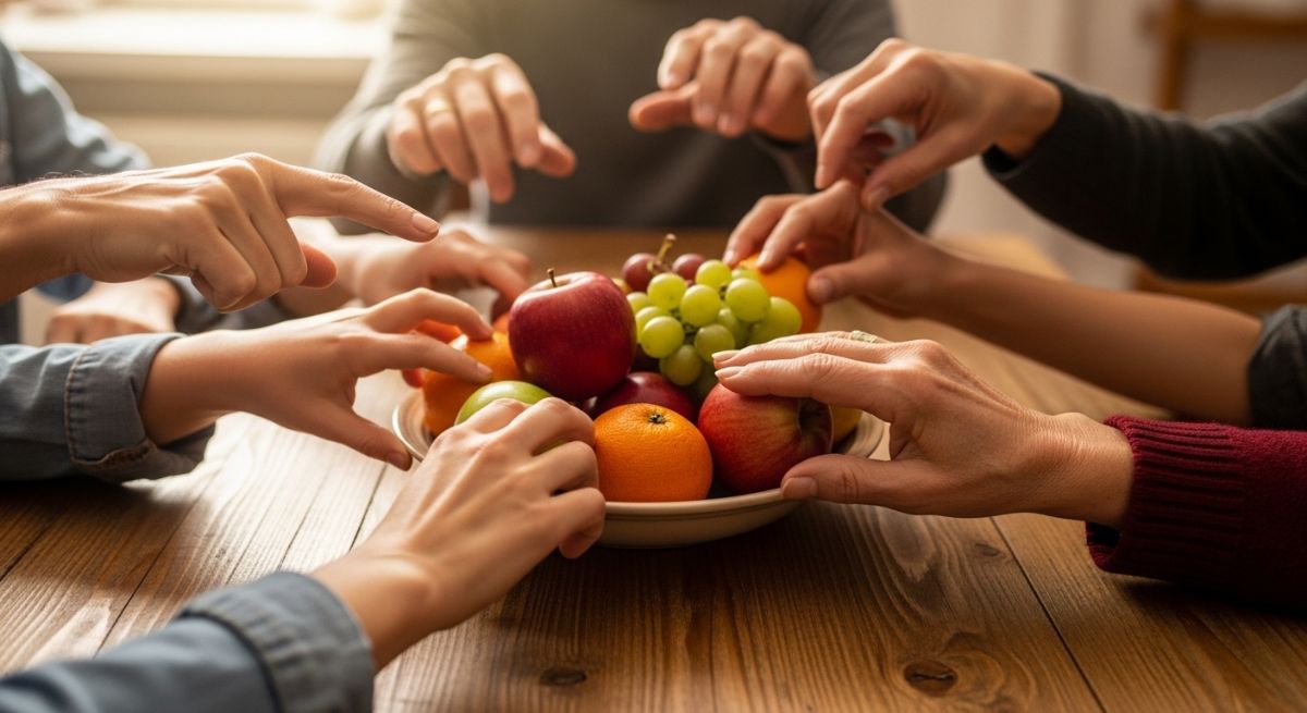 Light breaking through clouds over water