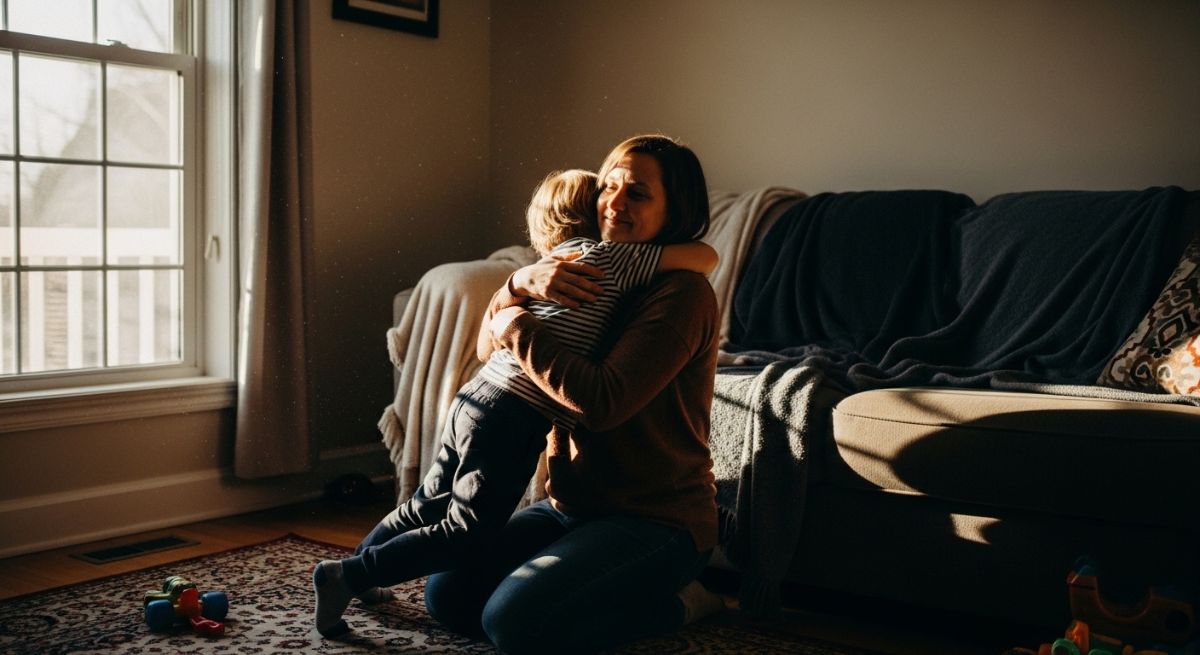 Child using an emotion wheel