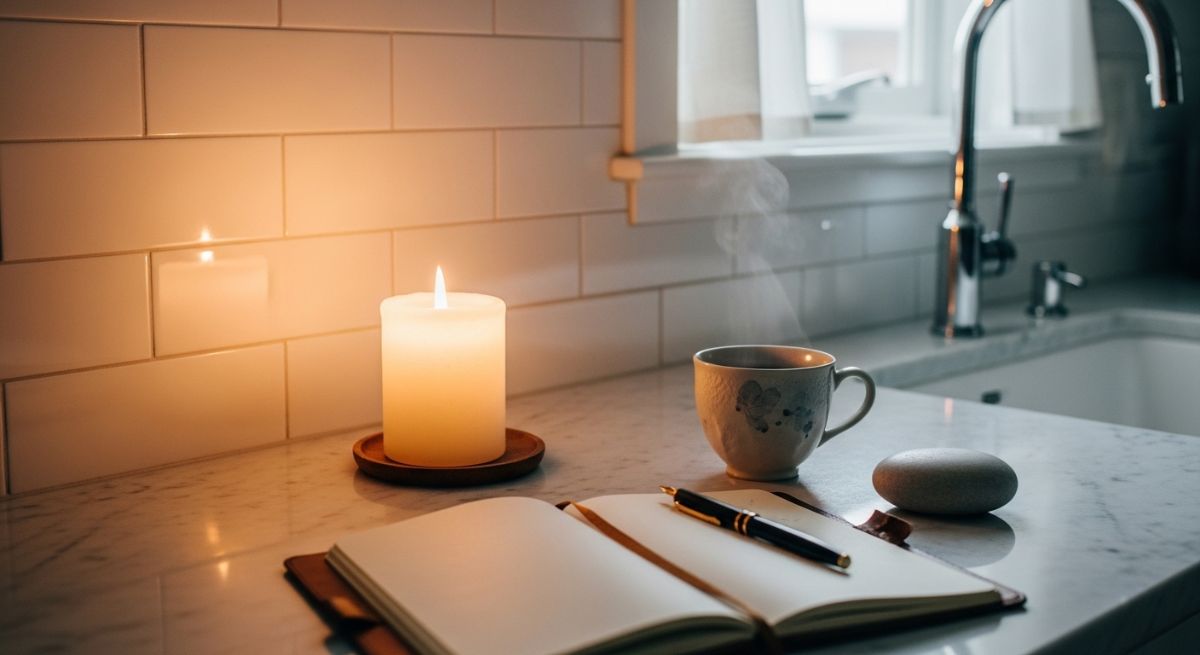 Silhouette of a couple in quiet connection